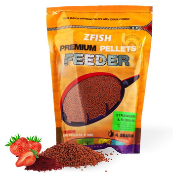 Pellet 2mm Method Feeder Zanętowy Micro Strawberry Robin Red ZFISH Premium