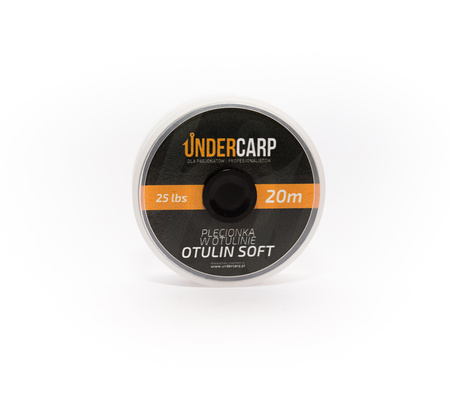 Plecionka przyponowa w otulinie 25 lbs 20 m OTULIN SOFT – zielona UnderCarp