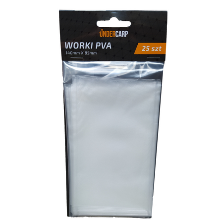 Woreczki PVA Siatka Worki UNDERCARP Wędkarskie Rozpuszczalne 140x85mm 25szt