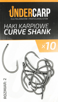 Haczyki Karpiowe Haki UNDERCARP CURVE SHANK 2 10x