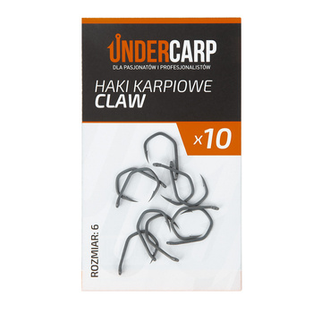 Haki Karpiowe Teflonowe Haczyki UNDERCARP CLAW 6