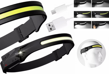 Latarka Czołowa Czołówka LED Akumulatorowa Mocna