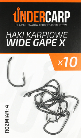 Haczyki Karpiowe Haki UNDERCARP WIDE GAPE X 4 10x