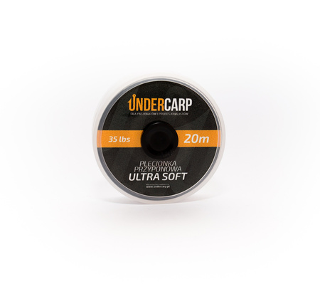 Plecionka przyponowa 35 lbs 20 m ULTRA SOFT – brązowa Undercarp