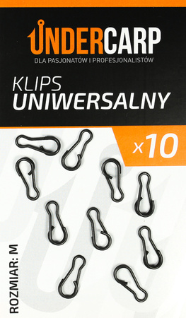 Klips Uniwersalny M Wędkarski Spinka Agrafka x10 UnderCarp