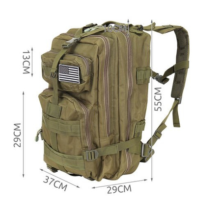 Plecak militarny wojskowy duży 35L XL HQ khaki zielony