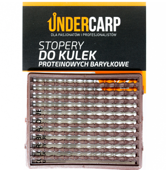 Stopery Do Kulek Proteinowych Wędkarskie Baryłkowe Brązowe UnderCarp
