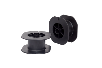 Szpulka Szpula do Żyłki Plecionki Wędkarskiej 400m Plastikowa Czarna Duża