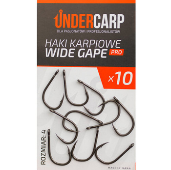 Haczyki Karpiowe Haki UNDERCARP WIDE GAPE PRO 4 10x