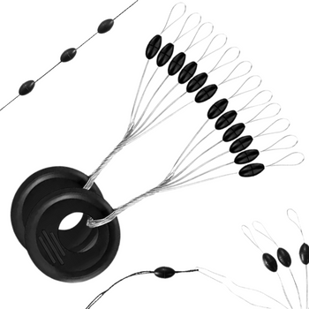 Stopery Wędkarskie Gumowe M na Żyłkę Plecionkę x12 AV