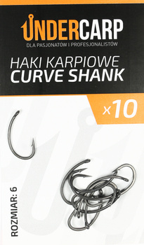 Haczyki Karpiowe Haki UNDERCARP CURVE SHANK 6 10x