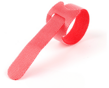 Rzep do Wędki Opaska do Spinania 15cm x1 MOCNY RZEP Czerwony 1szt AV