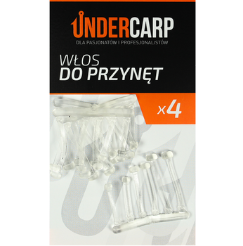 Włos do przynęt gumowy sztuczny Undercarp przezroczysty