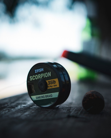 Plecionka Przyponowa Tonąca 20 lb 20 m Scorpion Zielono-Brązowa Camo ZFISH