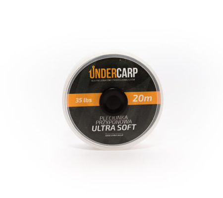 Plecionka przyponowa 35 lbs 20 m ULTRA SOFT zielona Undercarp