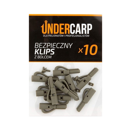 Bezpieczny Klips z Bolcem Undercarp Karpiowy x10