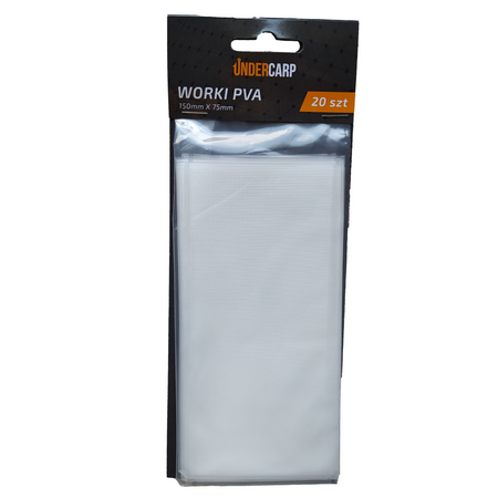 Woreczki PVA Siatka Worki UNDERCARP Wędkarskie Rozpuszczalne 150x75mm 20szt