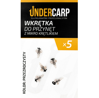 Wkręt Do Przynęt UNDERCARP Wkrętka Z Kółkiem 5 szt