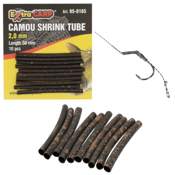Rurka Termokurczliwa 2,0mm Camou Camo Kamuflaż 10 sztuk EXC Ronnie Rig