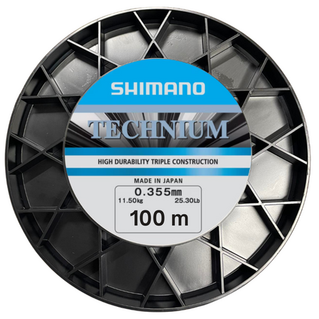 Żyłka Shimano Technium Czarna 0,355mm 11,50kg 100m Black Gray Grey