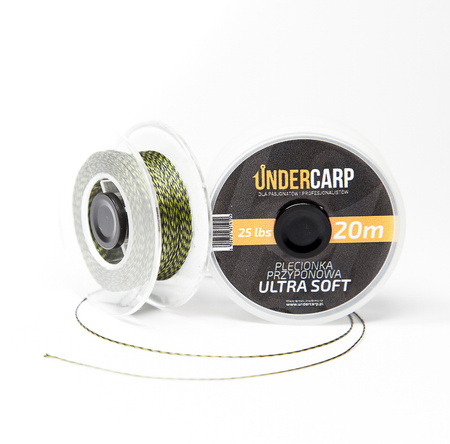 Plecionka przyponowa 25 lbs 20 m ULTRA SOFT – zielona Undercarp