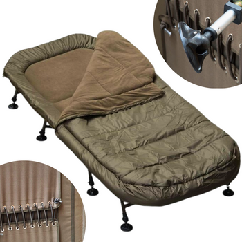 Łóżko ze Śpiworem Duże NGT Profiler 100cm Karpiowe Turystyczne 200x100 cm