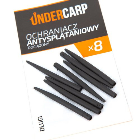 Ochraniacz Antysplątaniowy Dociążony Długi Szary 40mm 10szt UnderCarp