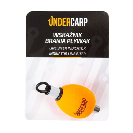 Wskaźnik Żyłki Brania Pływak Line Biter Indicator Pomarańczowy UnderCarp