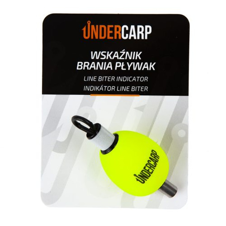Wskaźnik Żyłki Brania Pływak Line Biter Indicator Żółty UnderCarp