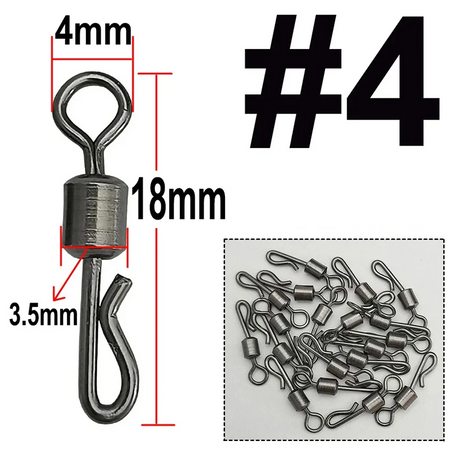 Krętlik do szybkiej wymiany szybkozłączka 18 mm rozmiar 4 10 szt
