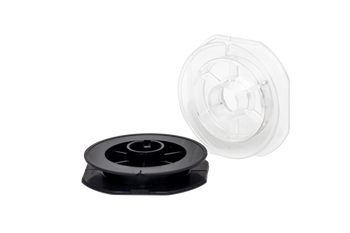 Szpulka Szpula do Żyłki Plecionki Wędkarskiej 50m Plastikowa Czarna Mała