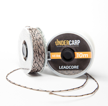 Leadcore 45 lbs 10 m Brązowy Matowy Bardzo Mocny Ołowiany Rdzeń Undercarp