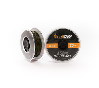 Plecionka przyponowa w otulinie 25 lbs 20 m OTULIN SOFT – zielona UnderCarp