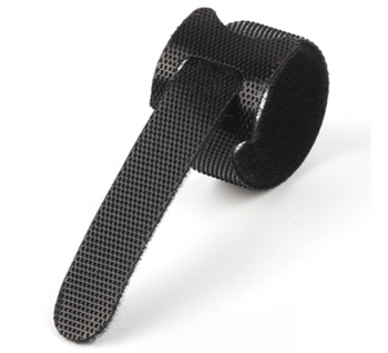 Rzep do Wędki Opaska do Spinania 20cm x1 MOCNY RZEP Czarny 1szt AV
