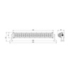 Mocny Panel 40x LED BAR belka 630mm ECE R10 120 W 4453 LM