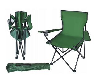 Krzesło składane wędkarskie turystyczne fotel ziel