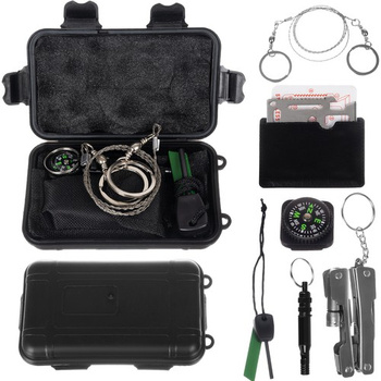 Multitool Survival Zestaw Wojskowy Krzesiwo 7w1