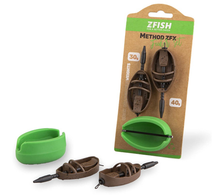 Koszyk Method Feeder Podajniki Zestaw Foremka 30g + 40g ZFISH Set + Mould