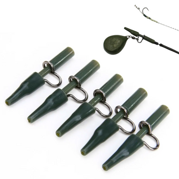 Bezpieczny Klips Karpiowy Zielony Mocny Gruby 5x Szybkozłączka AV