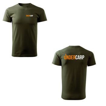 Koszulka t-shirt khaki UnderCarp M zielona karpiowa