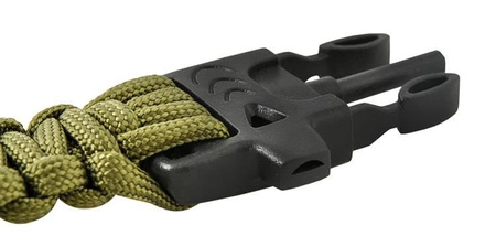 Bransoletka Paracord Survival 5w1 Krzesiwo Kompas