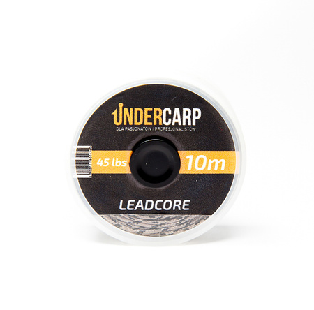 Leadcore 45 lbs 10 m Brązowy Matowy Bardzo Mocny Ołowiany Rdzeń Undercarp