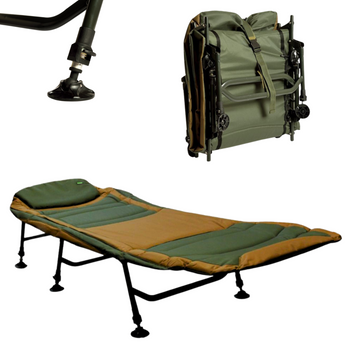 Łóżko Karpiowe Turystyczne Składane Polowe z Materacem ZFISH Siesta X6