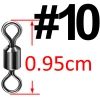 Krętlik Wędkarski Karpiowy r 10 9,5mm Krętliki x10 AV
