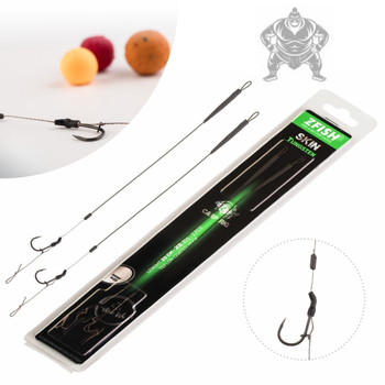 Przypony Karpiowe z Włosem Combi Rig Haczyk 4 ZFISH Skin Tungsten Łamaniec