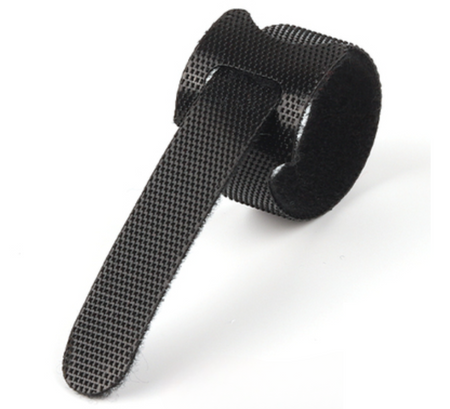 Rzep do Wędki Opaska do Spinania 20cm x1 MOCNY RZEP Czarny 1szt AV
