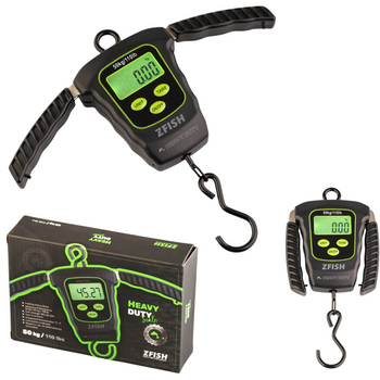 Waga Wędkarska Karpiowa Elektroniczna Składana 50kg Hakowa ZFISH Heavy Duty