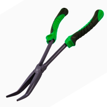 Szczypce Wędkarskie Długie Zakrzywione do Wyhaczania Spiningowe 28cm ZFISH