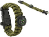 Bransoletka Paracord Survival 5w1 Krzesiwo Kompas