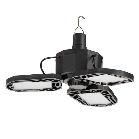 Lampa Turystyczna Kempingowa Solarna z Haczykiem Akumulatorowa z Pilotem